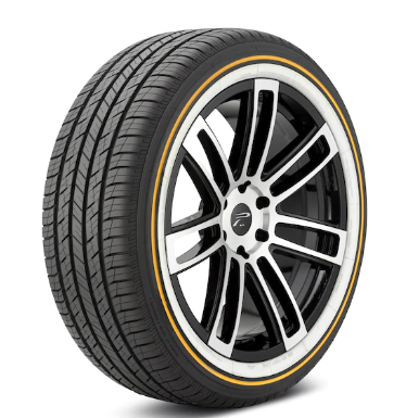 VOGUE - 235-55R-20 VOGUE CUSTOM BUILT RADIAL SCT2 105H XL GOLD-STRIPE ***GOLDWHITE SIDEWALL***