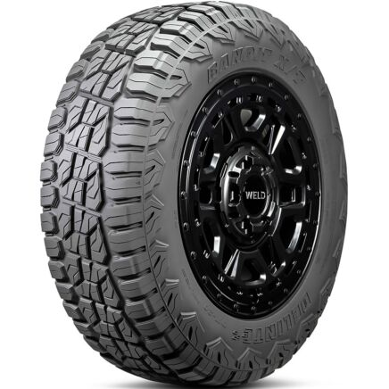DELINTE - LT37X12.50X20 DELINTE DX20 X/T 10PLY 126Q LRE **55K**+ROAD HAZARD M+S
37X12.50R20LT LRE 10